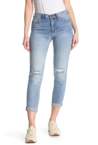 Imbracaminte femei sneak peek denim distressed tomboy skinny jeans med light