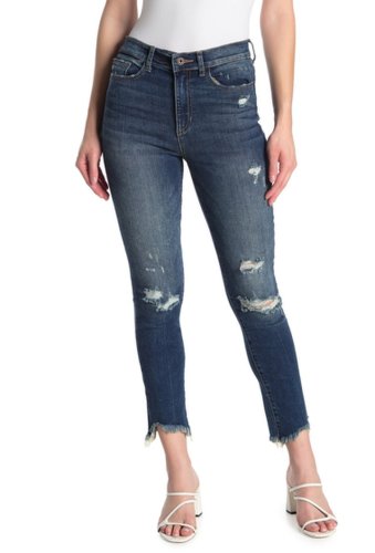 Imbracaminte femei sneak peek denim high rise distressed cigarette skinny jeans medium