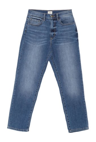 Imbracaminte femei sneak peek denim high waist button fly mom jeans light vintage