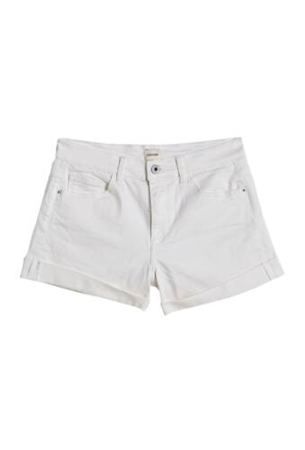 Imbracaminte femei sneak peek denim mid rise classic denim shorts white