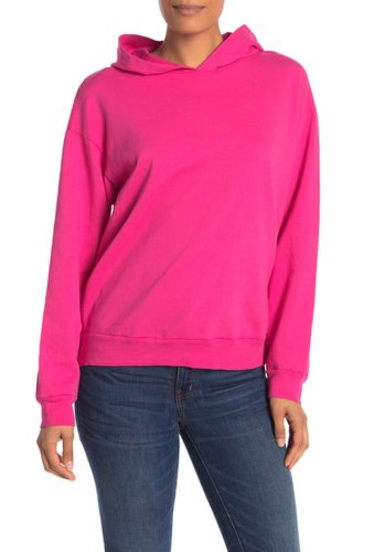 Imbracaminte femei stateside french terry solid pullover hoodie hot pink