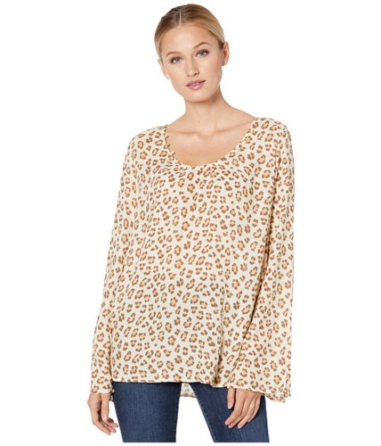 Imbracaminte femei stetson 0567 rayon crepe leopard print blouse brown