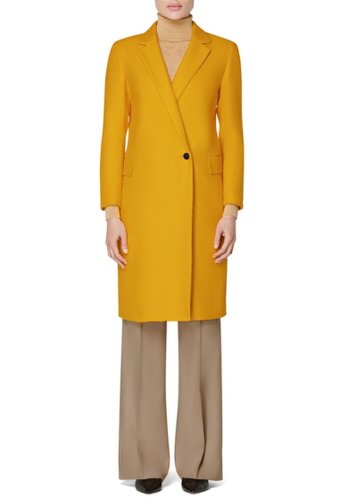 Imbracaminte femei suistudio alia wool blend coat yellow