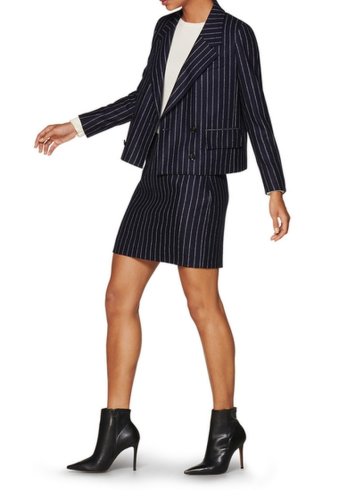 Imbracaminte femei suistudio joss wool striped blazer navy