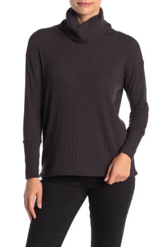 Imbracaminte femei susina ribbed knit cowl neck sweater regular petite black