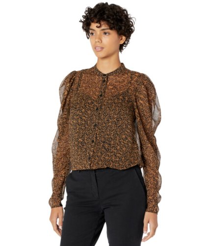 Imbracaminte femei ted baker ammbre exaggerated shoulder blouse light brown