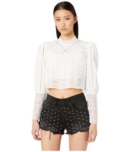 Imbracaminte femei the kooples english embroidered top white