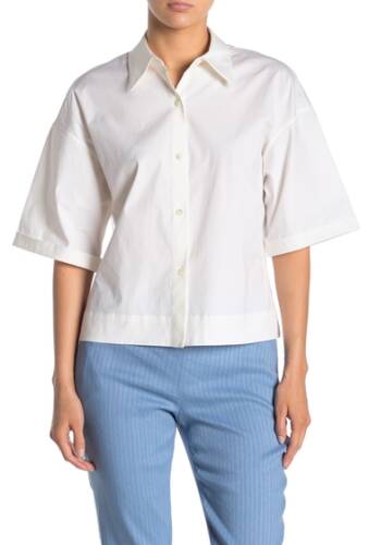 Imbracaminte femei theory button down woven shirt white