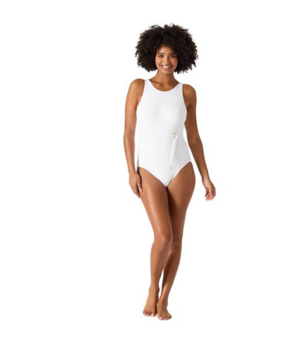Imbracaminte femei tommy bahama cable beach high neck one-piece white