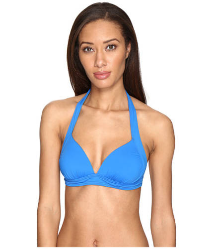 Imbracaminte femei tommy bahama pearl halter bikini top vivid blue