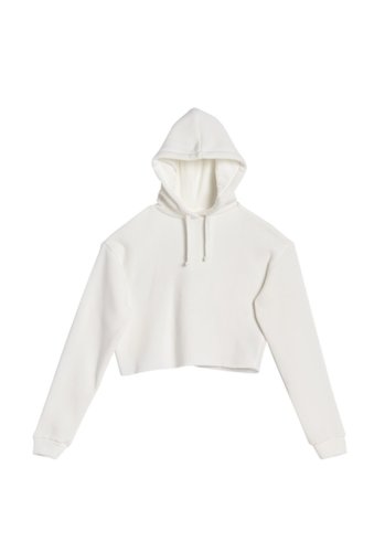 Imbracaminte femei topshop codie crop hoodie cream