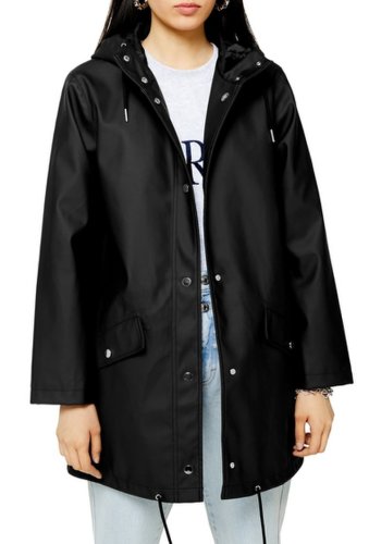 Imbracaminte femei topshop longline rain coat black