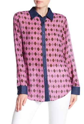 Imbracaminte femei tov color contrast blouse purple
