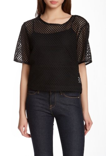 Imbracaminte femei tov sheer mesh t-shirt black