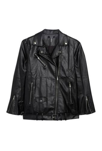 Imbracaminte femei Tov vegan leather long moto jacket black