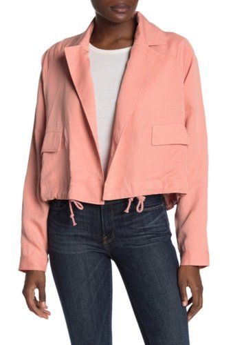 Imbracaminte femei tularosa arya crop notch collar jacket pink