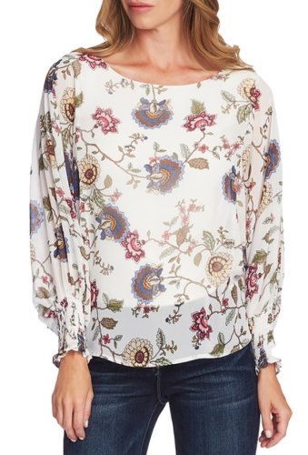 Imbracaminte femei vince camuto floral batwing sleeve blouse pearl ivor