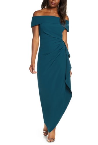 Imbracaminte femei vince camuto off the shoulder crepe gown teal