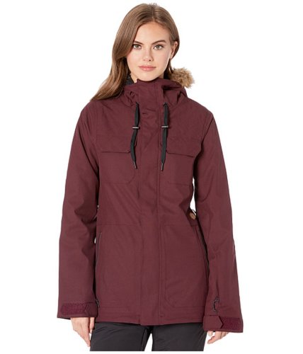 Imbracaminte femei volcom snow shadow insulated jacket merlot