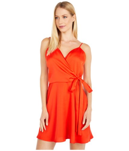 Imbracaminte femei wayf amery faux wrap mini dress hot red