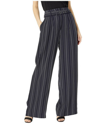 Imbracaminte femei wayf keri pleated pants black varigated stripe
