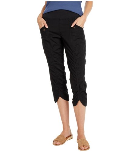 Imbracaminte femei xcvi wearables iris crop pants in stretch poplin black