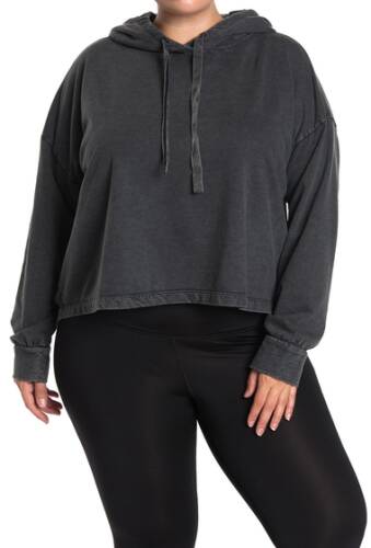 Imbracaminte femei z by zella serena slouch drawstring hoodie plus size black