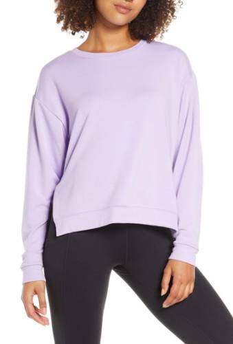 Imbracaminte femei zella split hem sweatshirt purple betta