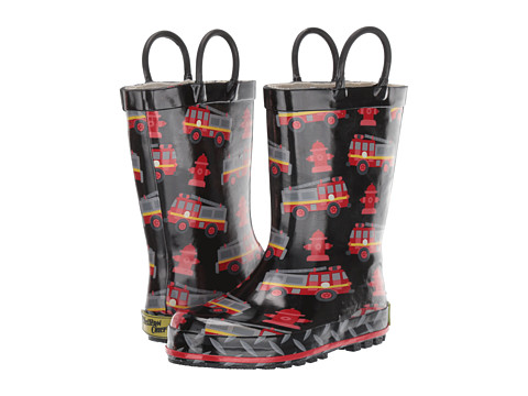 Incaltaminte baieti western chief kids firetrucks rain boot (toddlerlittle kid) black