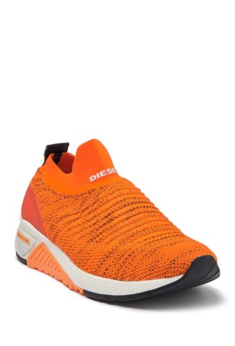 Incaltaminte barbati diesel knit sock sneaker orange