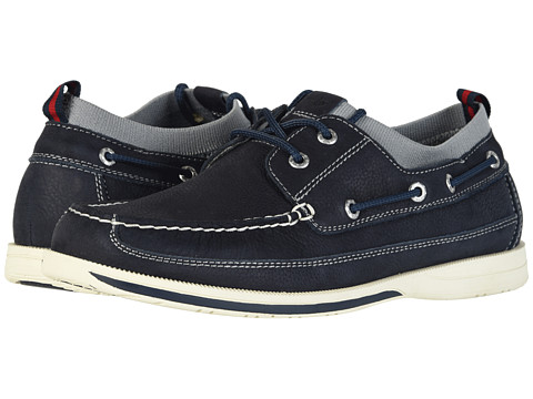 Incaltaminte barbati dockers homer smart series leather boat shoe with smart 360 flex and neverwet navy tumbled nubuck
