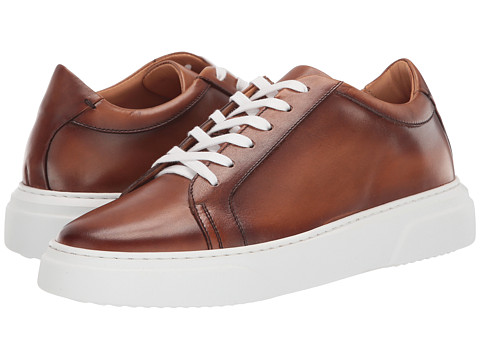 Incaltaminte barbati eleventy burnished leather low-top cup sole sneaker camel