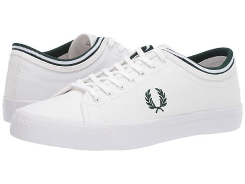 Incaltaminte barbati fred perry kendrick tipped cuff canvas whiteivy