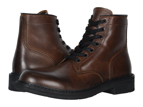Incaltaminte barbati frye and co peak work boot dark brown pull up grain leather