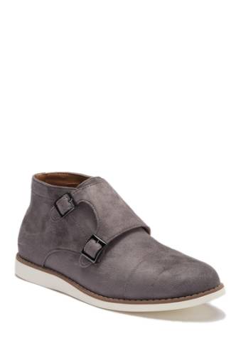 Incaltaminte barbati reserved footwear monk strap cap toe casual boot grey