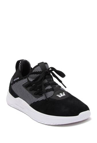 Incaltaminte barbati Supra titanium leather sneaker black-white
