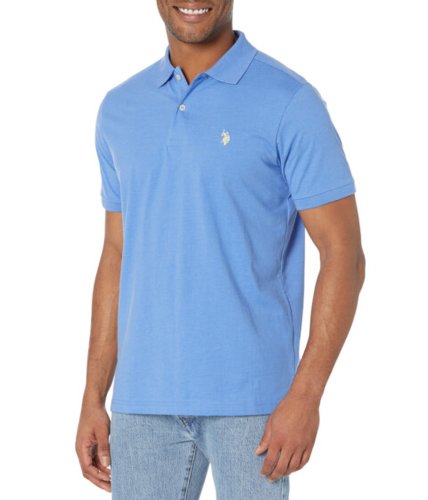 Incaltaminte barbati us polo assn solid jersey polo shirt palace blue heather