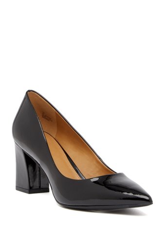 Incaltaminte femei 14th union audry block heel pump - wide width available black faux patent