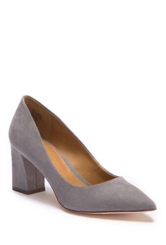 Incaltaminte femei 14th union audry block heel pump - wide width available grey faux suede