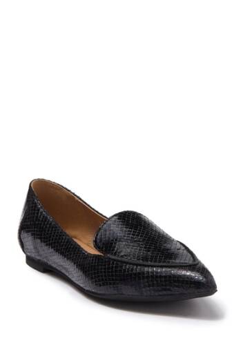 Incaltaminte femei abound kali pointed toe flat - wide width available black snake faux leather