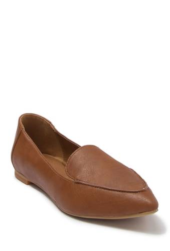 Incaltaminte femei abound kali pointed toe flat - wide width available cognac faux leather
