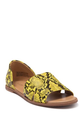 Incaltaminte femei abound lenni dorsay sandal yellow snake faux leather