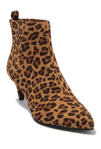 Incaltaminte femei bc footwear millimeter vegan stretch kitten heel bootie leopard
