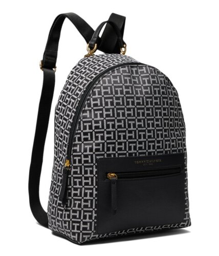 Incaltaminte femei bcbg girls amelia ii medium dome backpack-square monogram jacquard blackwhite