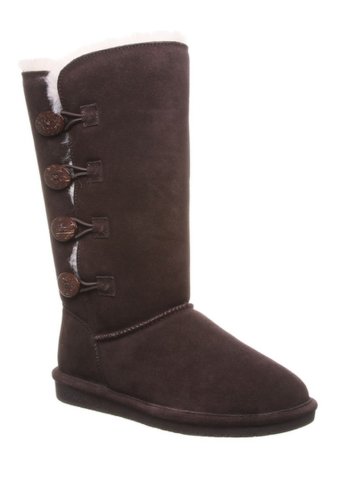 Incaltaminte femei bearpaw lori suede tall boot chocolate 205