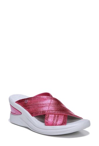 Incaltaminte femei bzees vista slide sandal - wide width available pink metallic