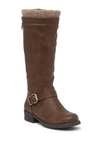 Incaltaminte femei call it spring justyna knee high boot cognac mix mat synth