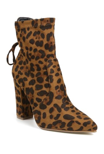 Incaltaminte femei catherine catherine malandrino curio block heel stretch bootie leopard ul