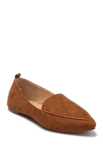 Incaltaminte femei chase chloe pointy toe loafer tan suede