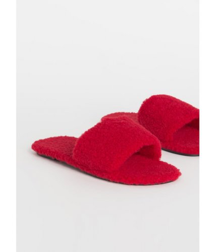 Cheap&chic Incaltaminte femei cheapchic fuzz-worthy faux shearling slide sandals red